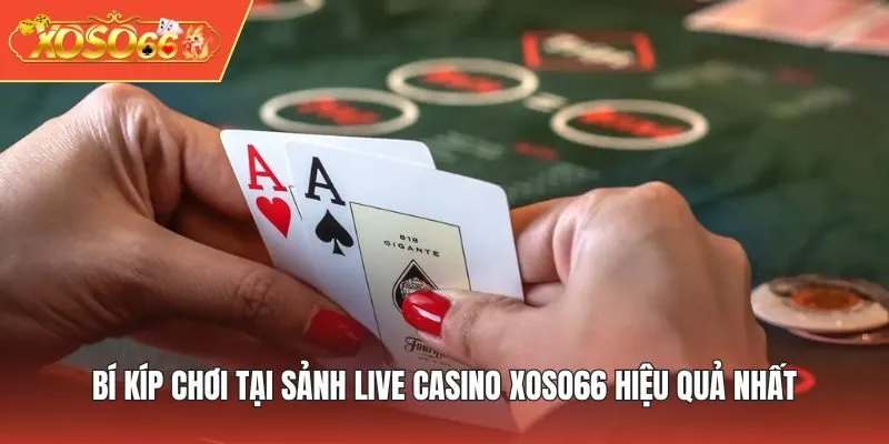 Bí kíp chơi tại sảnh Live Casino XOSO66 hiệu quả nhất